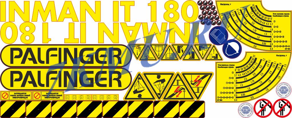 Cтикеры для Палфингер Inman IT180